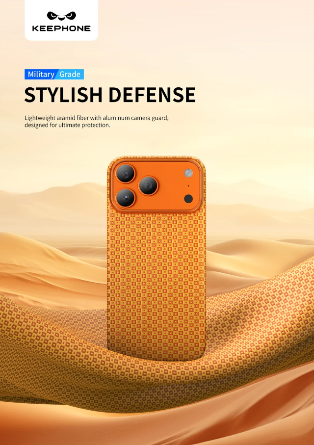 Keephone Ankora Genuine Kevlar Case for iPhone 18 Pro with MagSafe