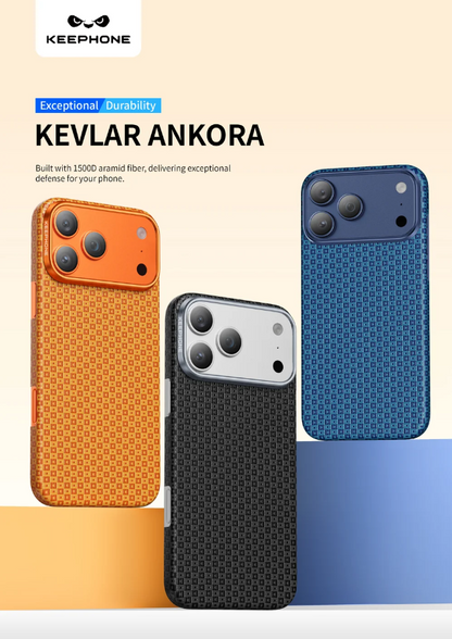 Keephone Ankora Genuine Kevlar Case for iPhone 17 Pro with MagSafe