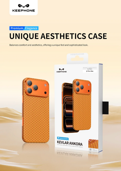 Keephone Ankora Genuine Kevlar Case for iPhone 17 Pro Max with MagSafe