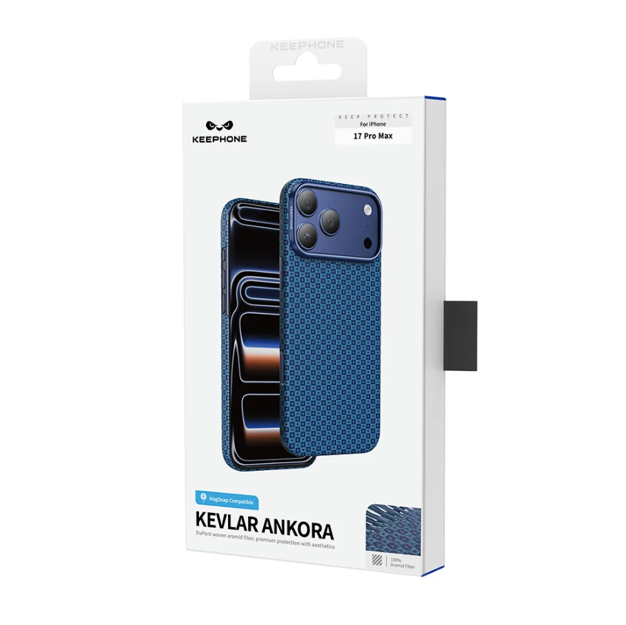 Keephone Ankora Genuine Kevlar Case for iPhone 17 Pro with MagSafe