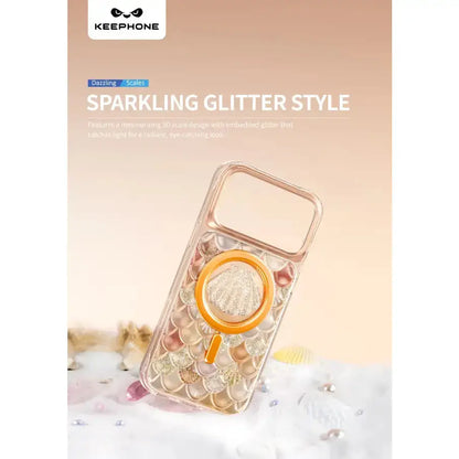 Keephone Iceland Glitter Case for iPhone 17 Pro Max | 3D Diamond Shell MagSafe Case