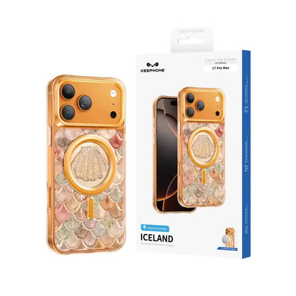 Keephone Iceland Glitter MagSafe Case for iPhone 18 Pro Max | 3D Diamond Shell Case