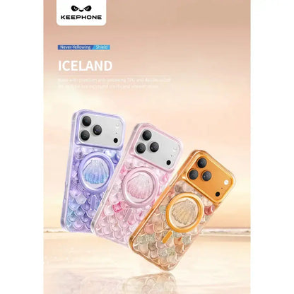 Keephone Iceland Glitter MagSafe Case for iPhone 18 Pro Max | 3D Diamond Shell Case