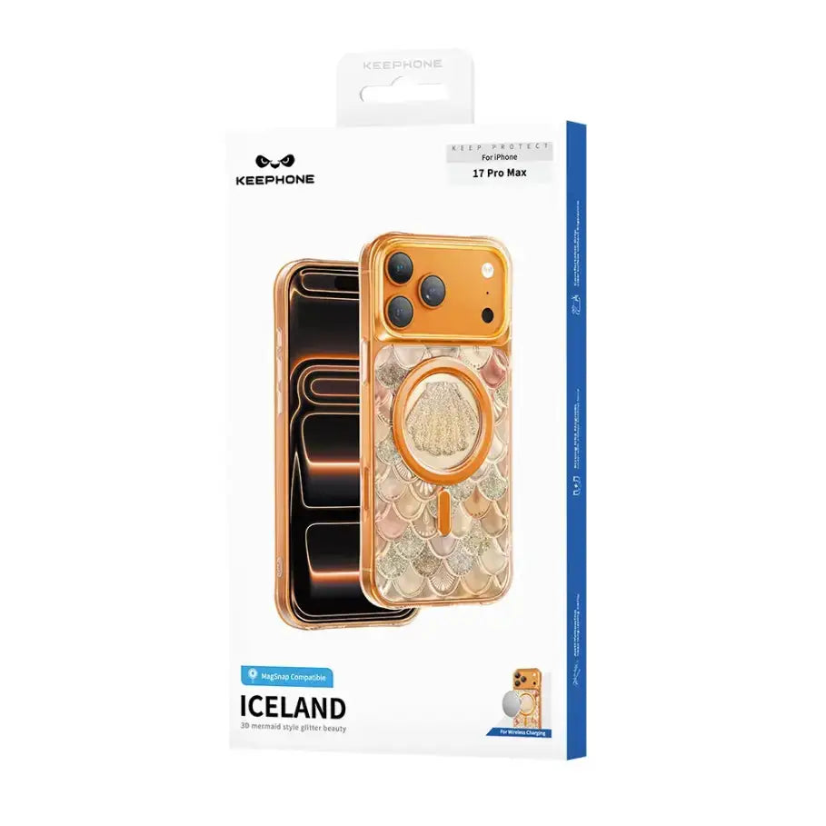 Keephone Iceland Glitter MagSafe Case for iPhone 18 Pro Max | 3D Diamond Shell Case