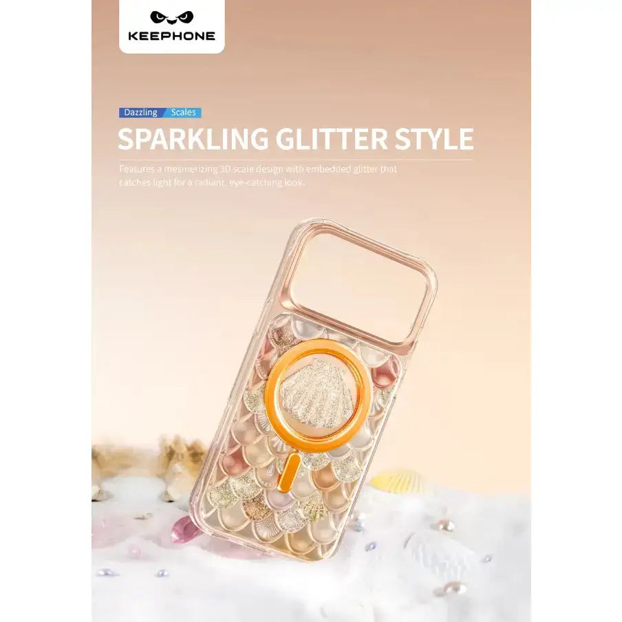 Keephone Iceland Glitter MagSafe Case for iPhone 18 Pro Max | 3D Diamond Shell Case