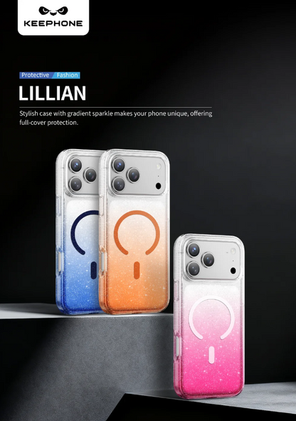 Keephone Lillian Premium Glitter Clear Case for iPhone 18 Pro Max (LILLIAN)