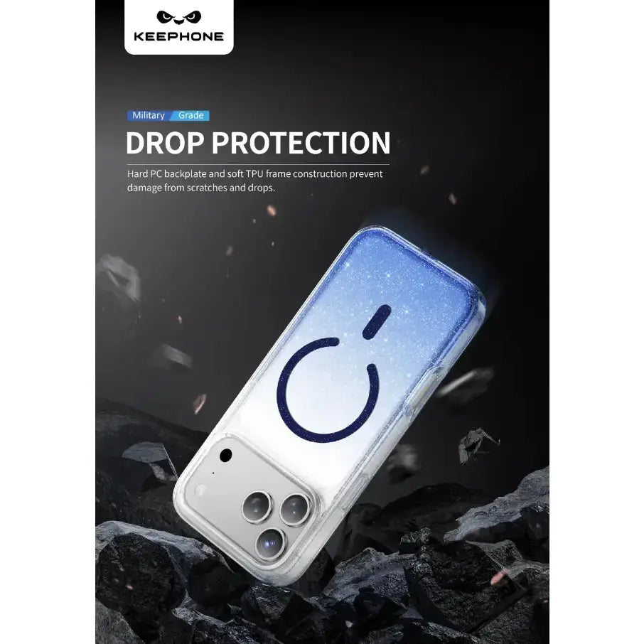 Keephone Lillian Premium Glitter Clear Case for iPhone 18 Pro (LILLIAN)