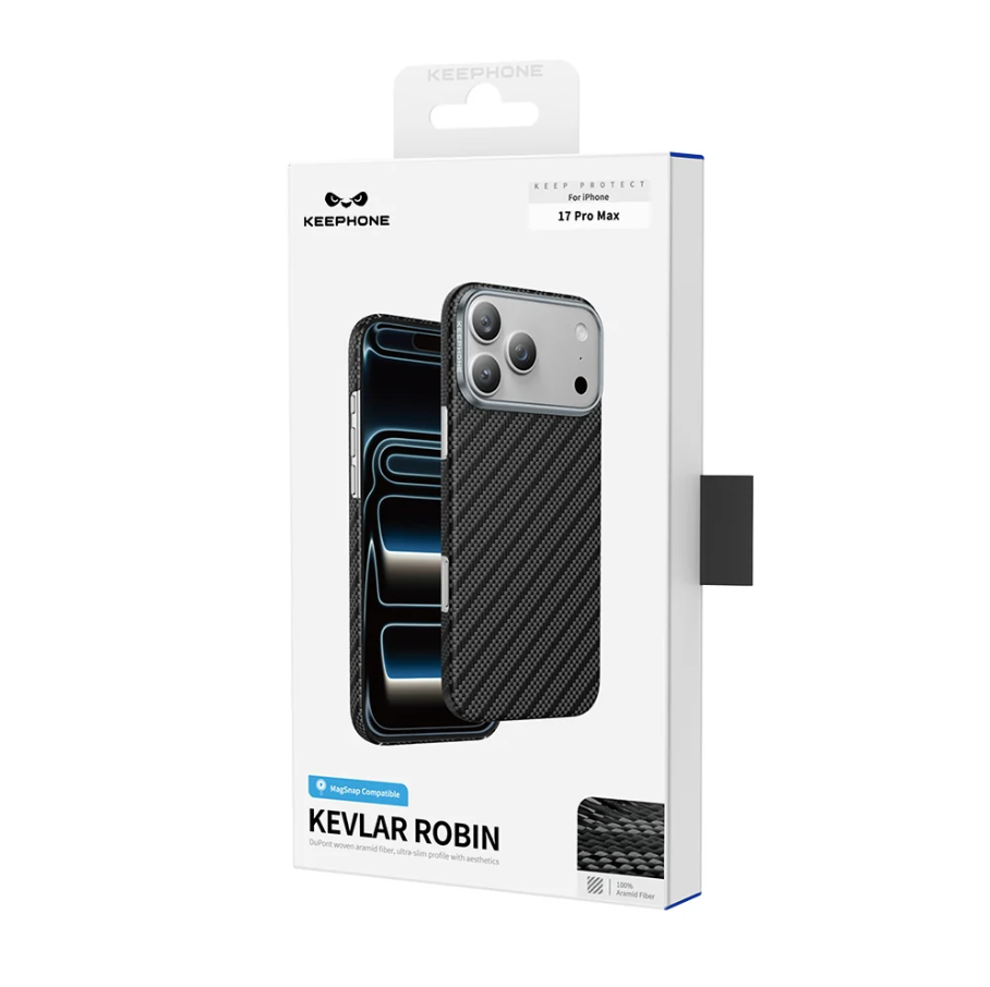 ROBIN Keephone Genuine Kevlar Case for iPhone 17 Pro Max with MagSafe