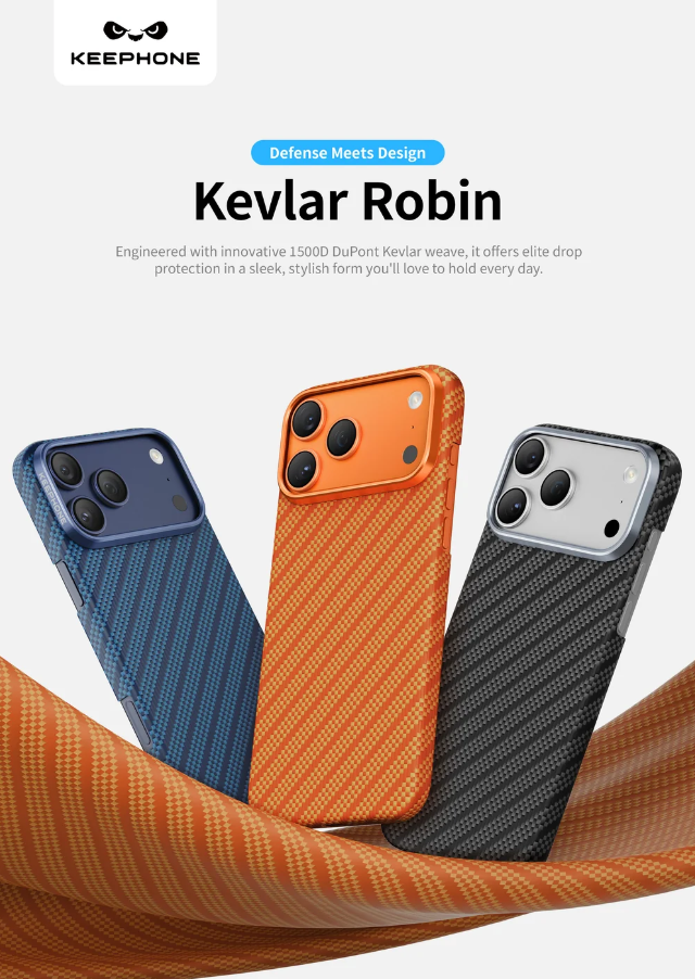 ROBIN Keephone Genuine Kevlar Case for iPhone 17 Pro Max with MagSafe