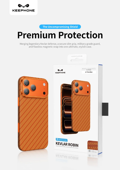 ROBIN Keephone Genuine Kevlar Case for iPhone 18 Pro with MagSafe