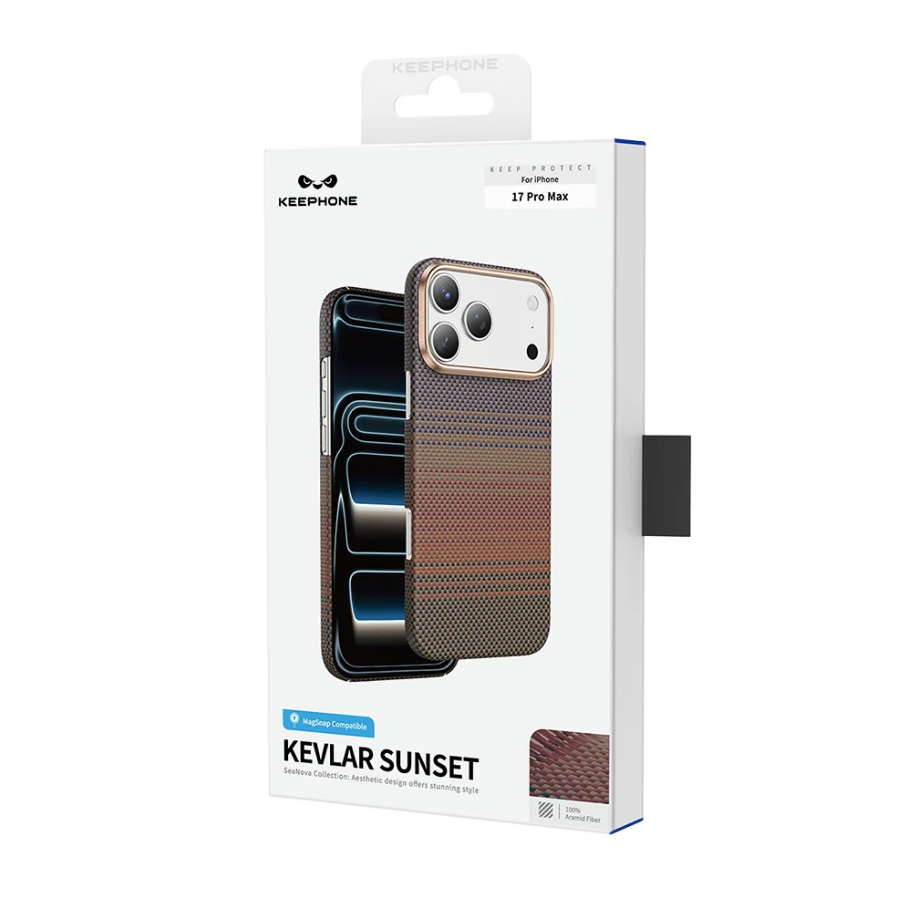 Keephone Seanova Genuine Kevlar Case for iPhone 17 Pro Max with MagSafe (SEANOVA)