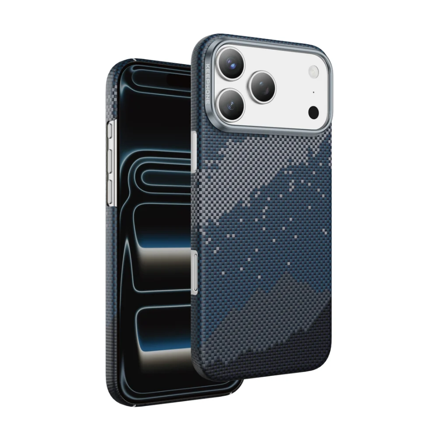 Keephone Starry Kevlar Case for iPhone 17 Pro | 1500D Aramid Fiber MagSafe Case