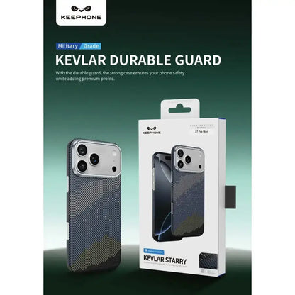 Keephone Starry Kevlar MagSafe Case for iPhone 18 Pro | 1500D Aramid Fiber Case