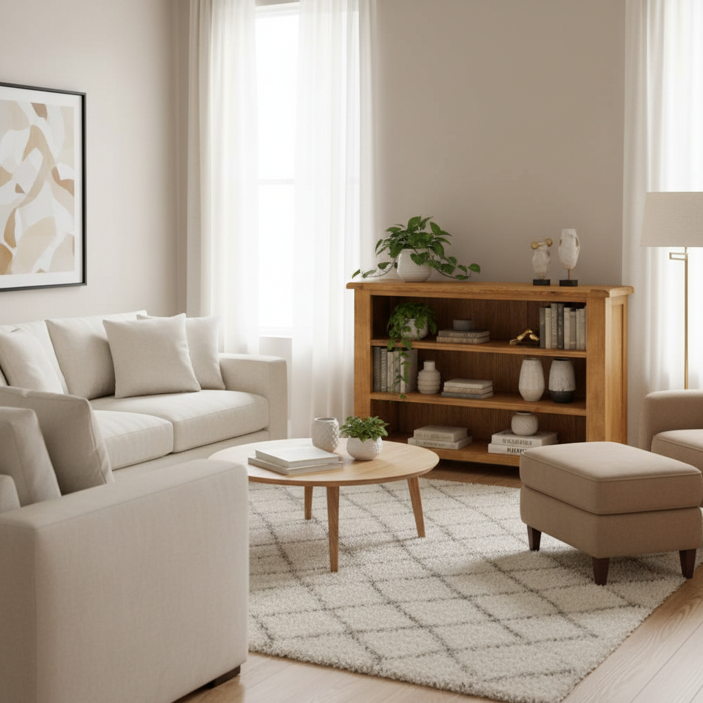 Kensington Oak Bookcase - 900x900