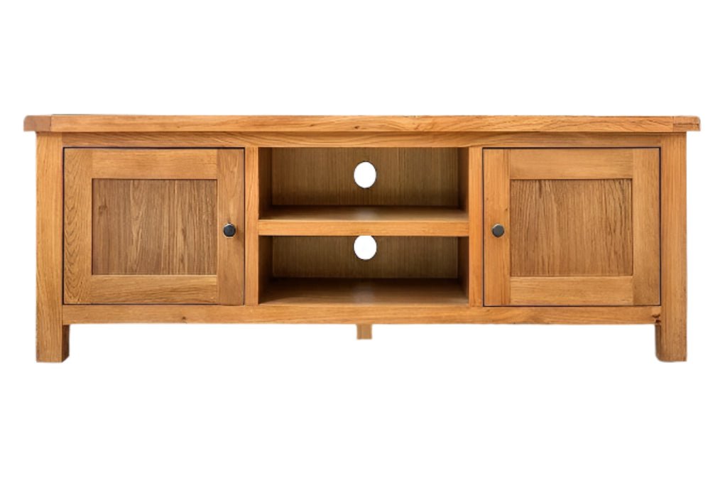 Kensington Oak Entertainment Unit - 1500mm at online8 furniture store Auckland