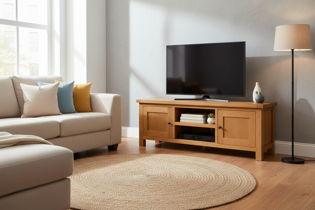 Kensington Oak Entertainment Unit - 1500mm
