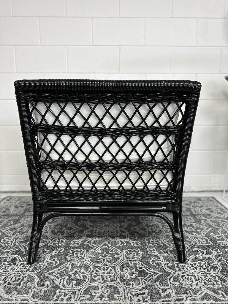 Kenyon Rattan & Canvas Armchair at online8 furniture store Auckland