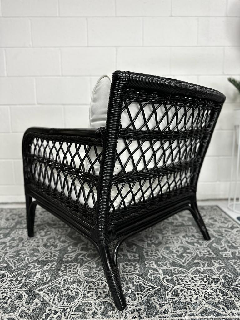Kenyon Rattan & Canvas Armchair at online8 furniture store Auckland