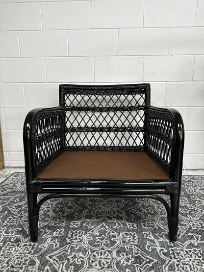 Kenyon Rattan & Canvas Armchair at online8 furniture store Auckland