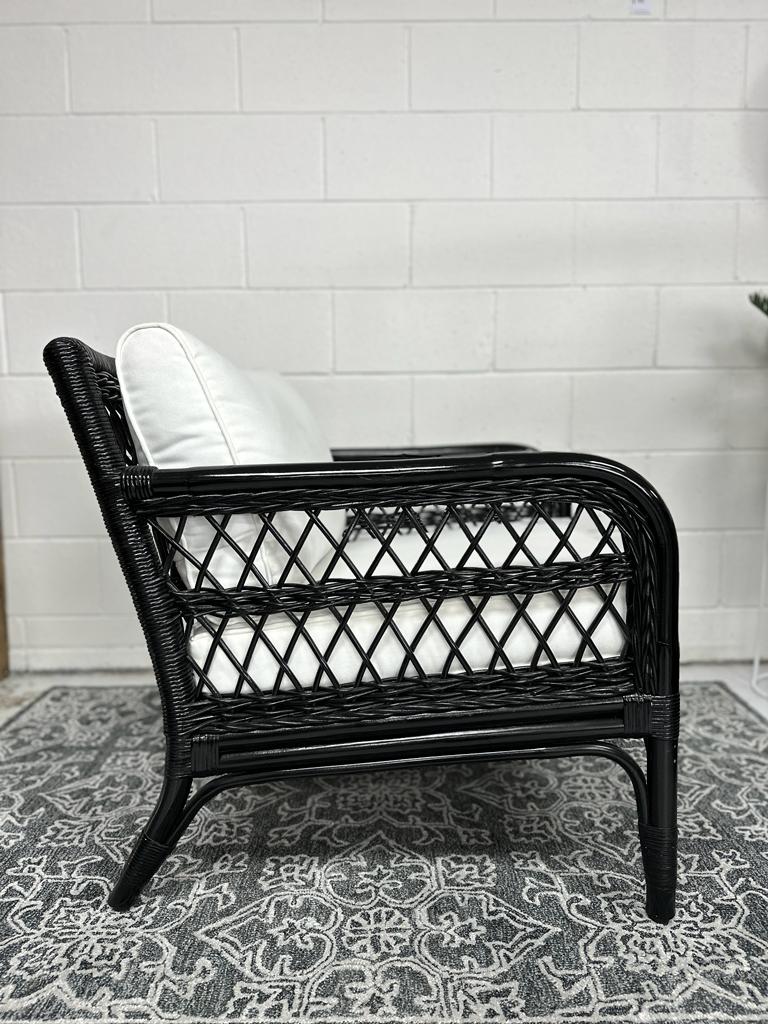 Kenyon Rattan & Canvas Armchair at online8 furniture store Auckland