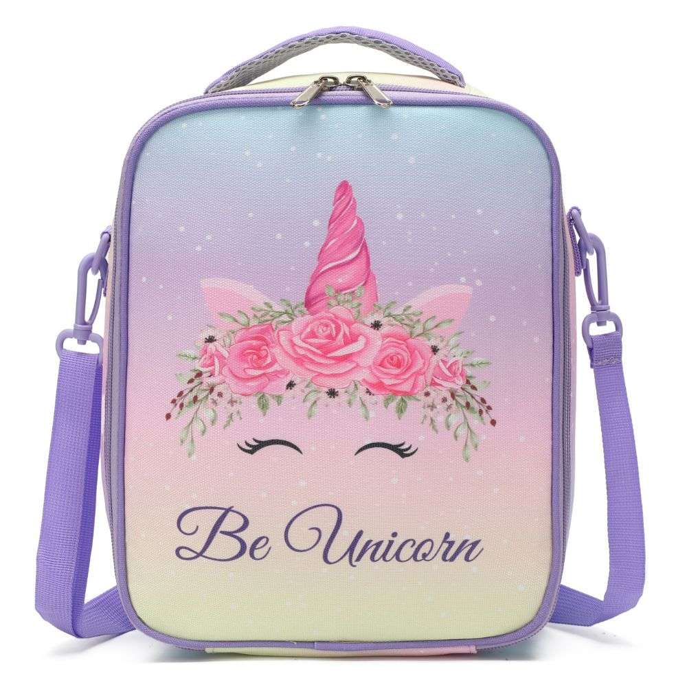 Unicorn & Mini Car | Large Insulated Lunch Bags for Kids