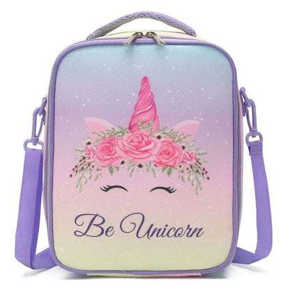 Unicorn & Mini Car | Large Insulated Lunch Bags for Kids