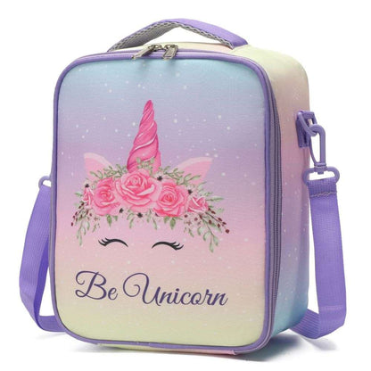 Unicorn & Mini Car | Large Insulated Lunch Bags for Kids