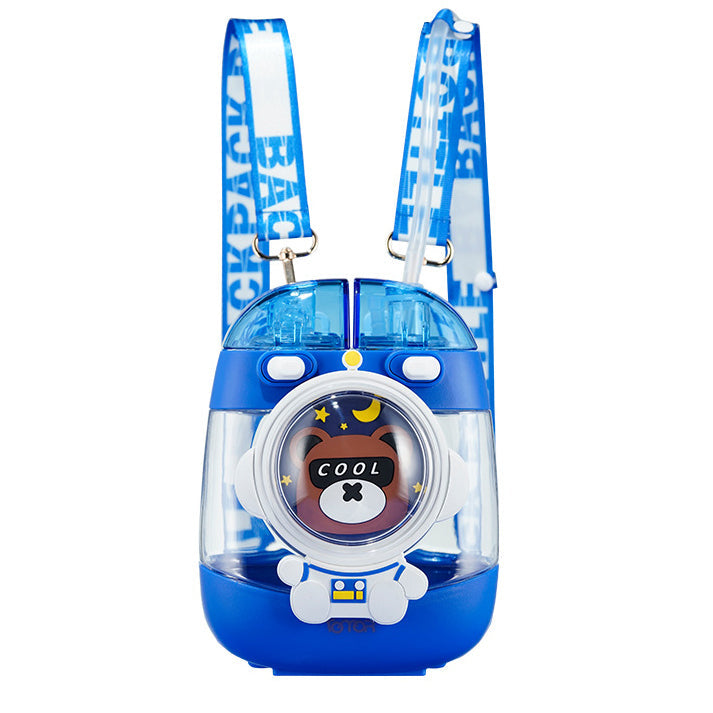 Unicorn & Dinosaur Kids Water Bottle with Dual Lids 1000ml