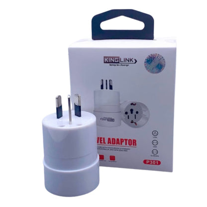 Kinglink Travel Adapter P301 Wall Plug (USA & Europe to NZ & AUS)