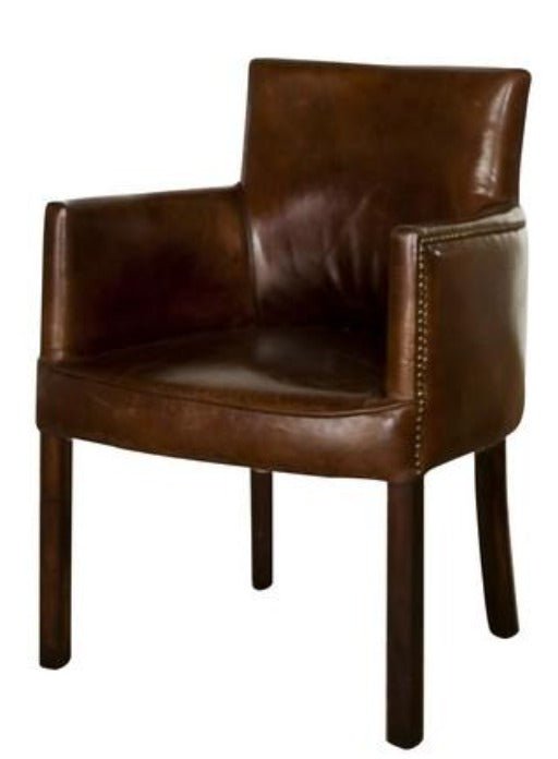 Online8 Ithaca Carver Dining Chair - Vintage Cigar Kitchen & Dining Room Chairs