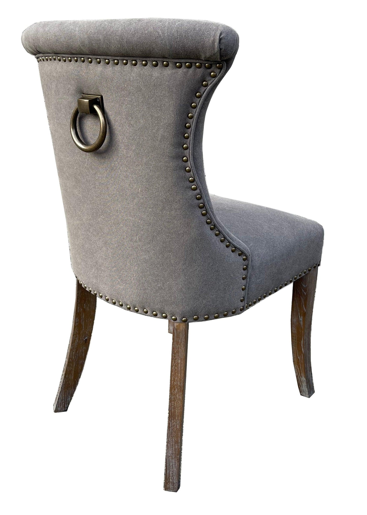 Online8 Miami Dining Chair - Dark Grey Canvas Kitchen & Dining Room Chairs