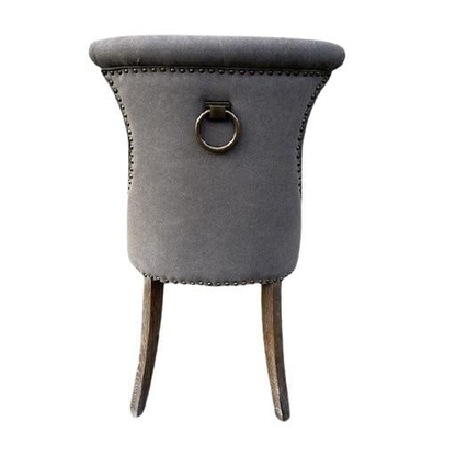 Online8 Miami Dining Chair - Dark Grey Canvas Kitchen & Dining Room Chairs