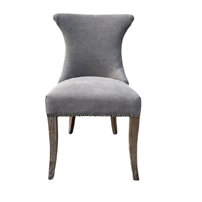 Online8 Miami Dining Chair - Dark Grey Canvas Kitchen & Dining Room Chairs