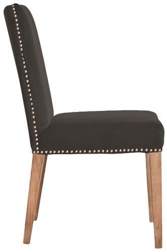 Online8 Pascal Dining Chair - Dark Grey Velvet Kitchen & Dining Room Chairs
