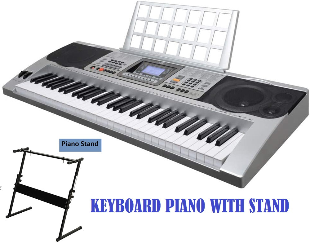 Electronic Keyboard Piano and Piano Stand