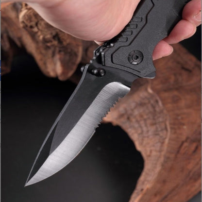 Outdoor folding knife, camping multifunctional pocket knife, portable with pouch