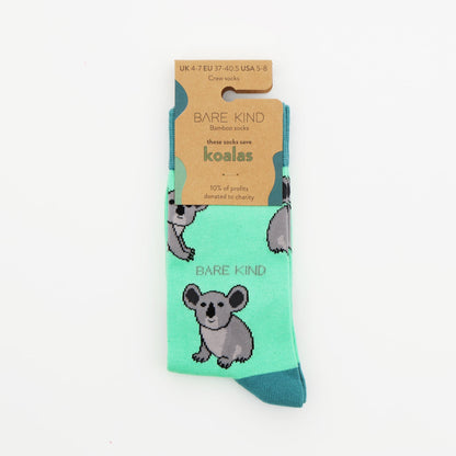 Save the Koalas Bamboo Socks