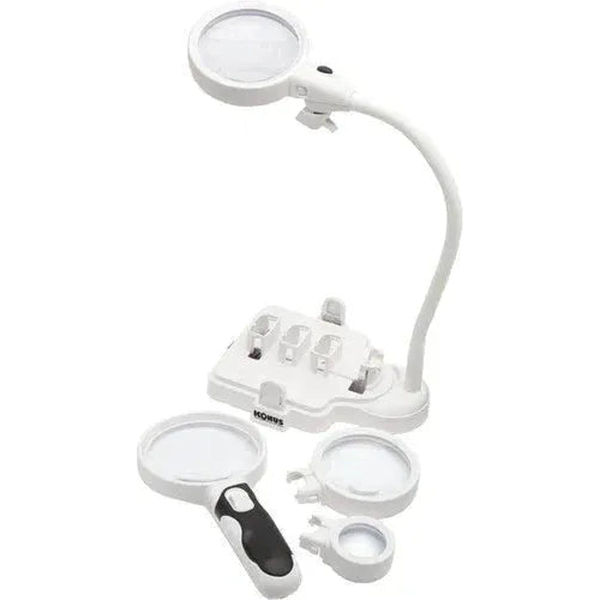 Konus Flexo-M 2x/5x/16x Desktop and Handheld Magnifier