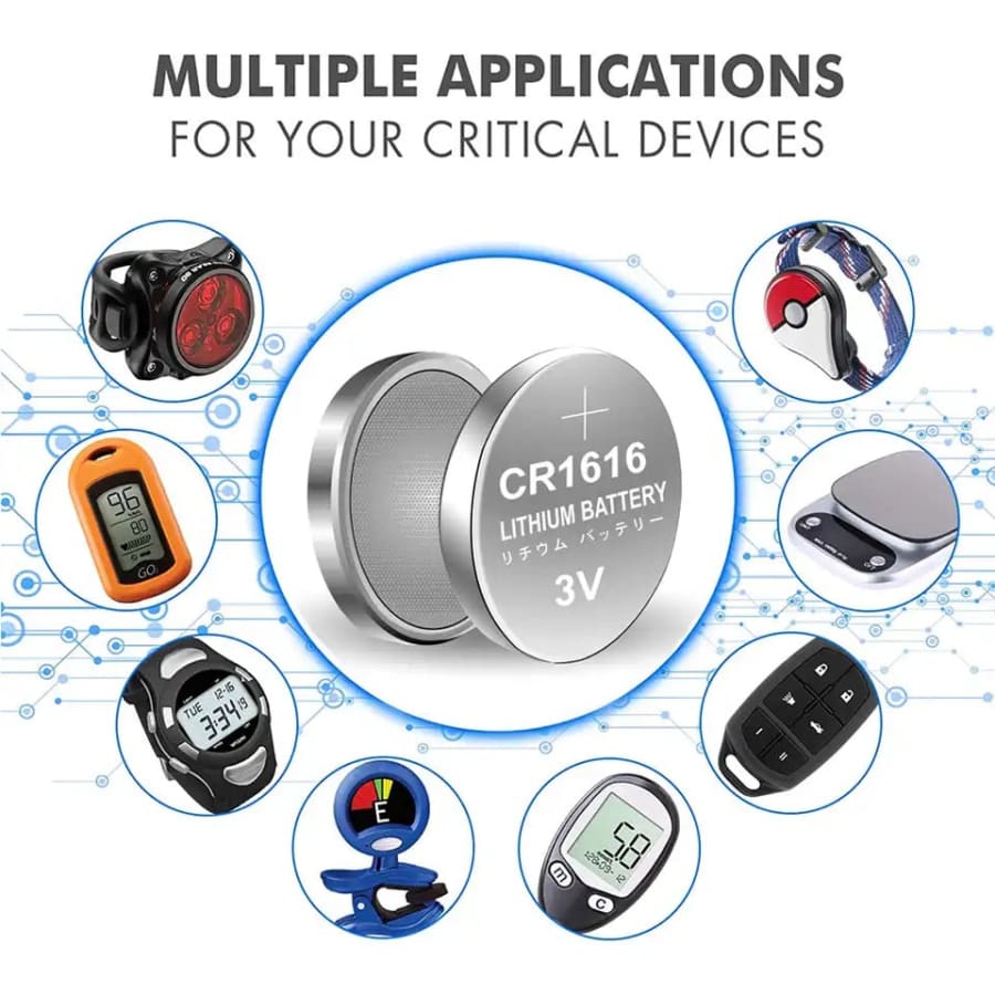 Koonenda CR1616 / DL1616 Watch Batteries (5 Pack)