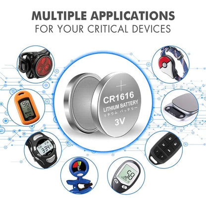 Koonenda CR1616 / DL1616 Watch Batteries (5 Pack)