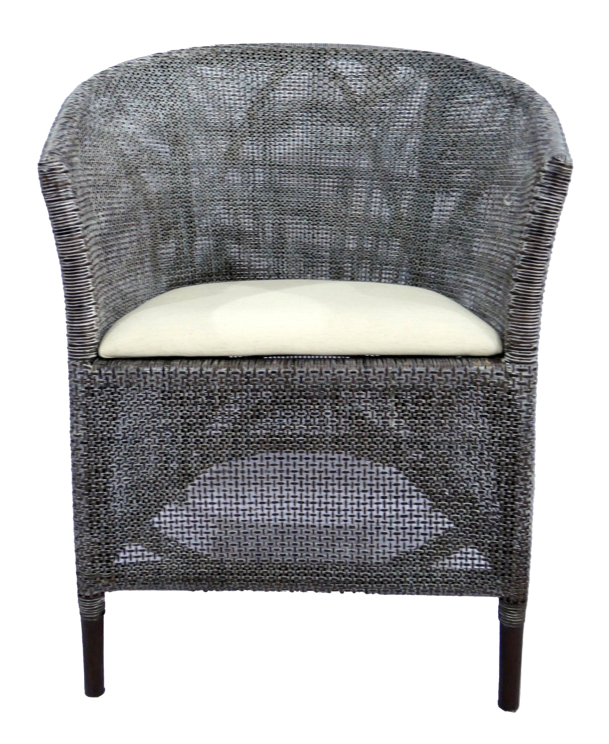 Kuta Armchair - Black/Grey W=wash & Oatmeal at online8 furniture store Auckland