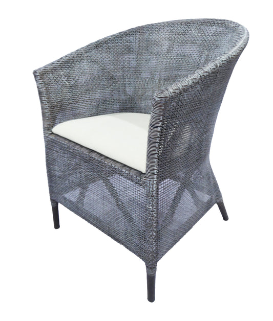 Kuta Armchair - Black/Grey W=wash & Oatmeal at online8 furniture store Auckland