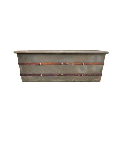 La Terre Rectangular Planter Fossil at online8 furniture store Auckland