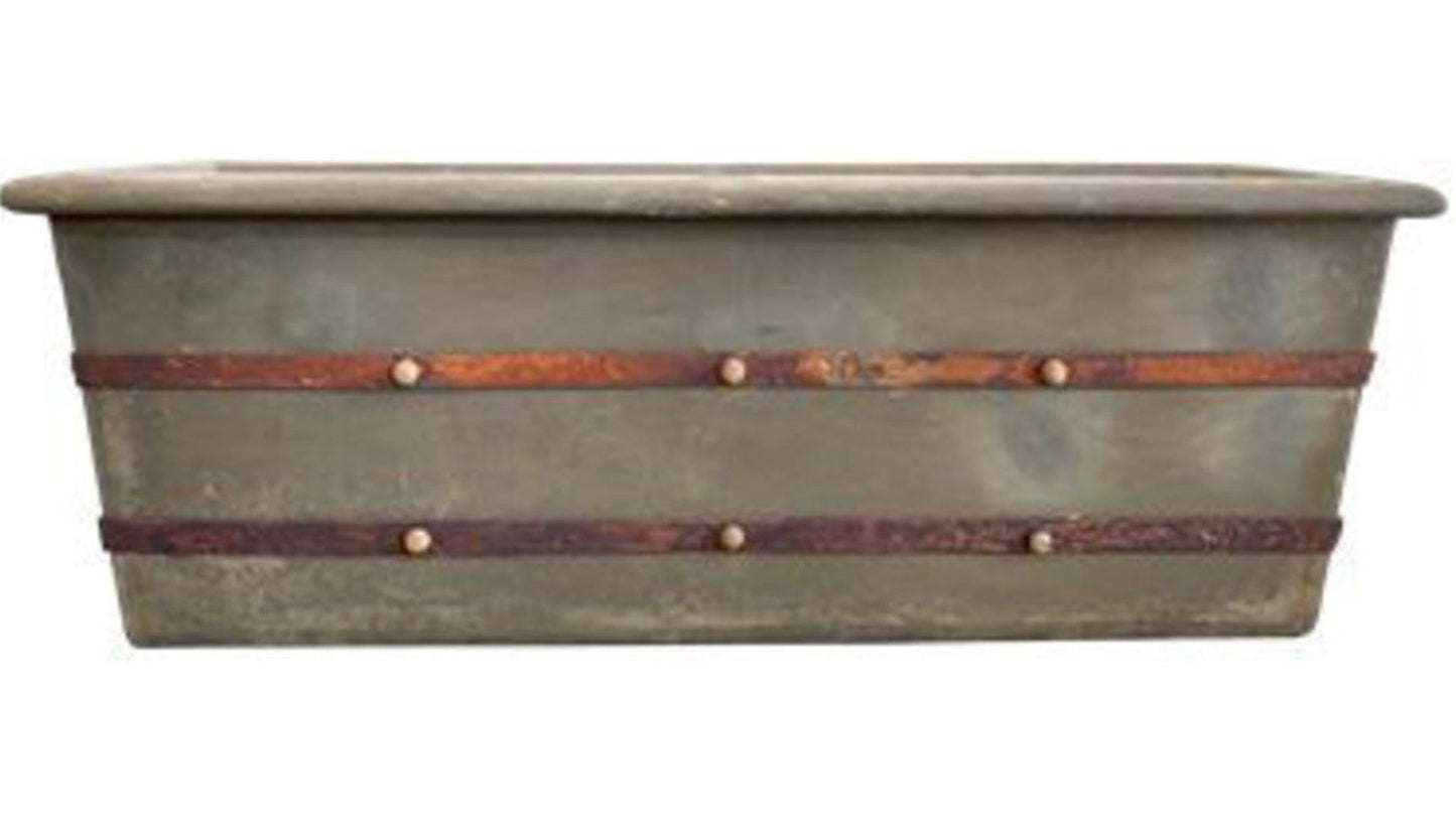 La Terre Rectangular Planter Fossil at online8 furniture store Auckland