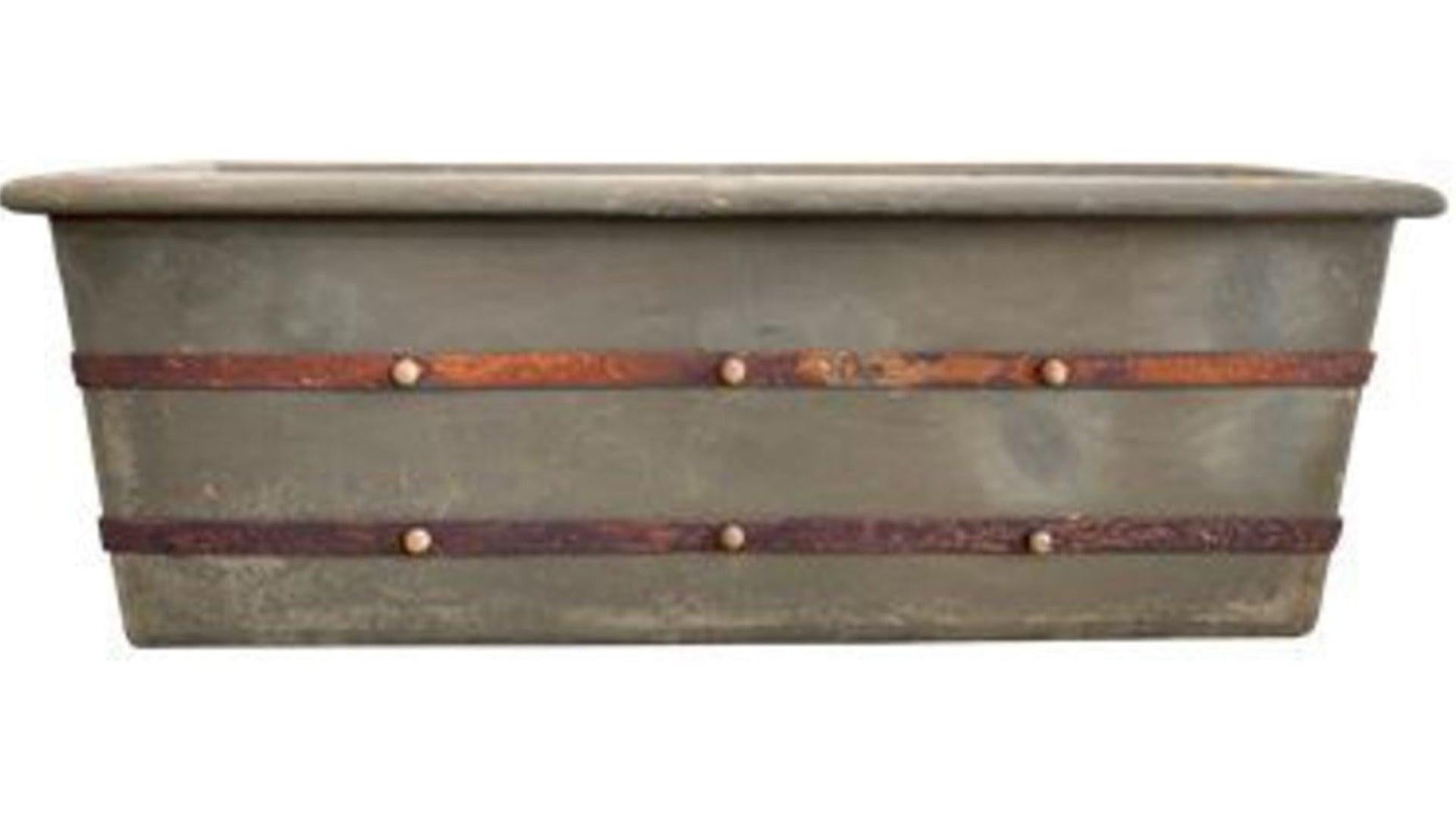 La Terre Rectangular Planter Fossil at online8 furniture store Auckland