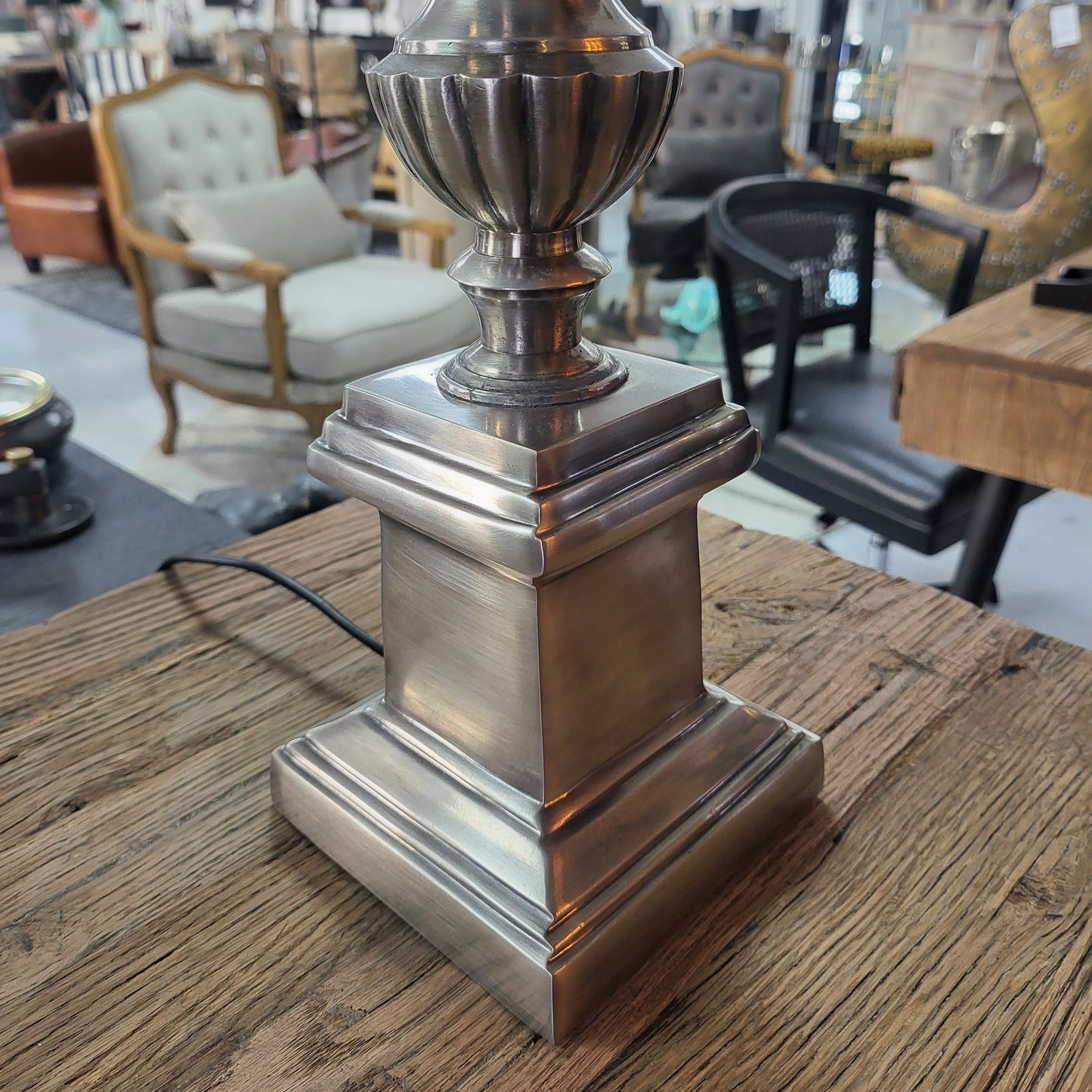 Online8 Vienna Table Lamp - Silver Antique Lamps