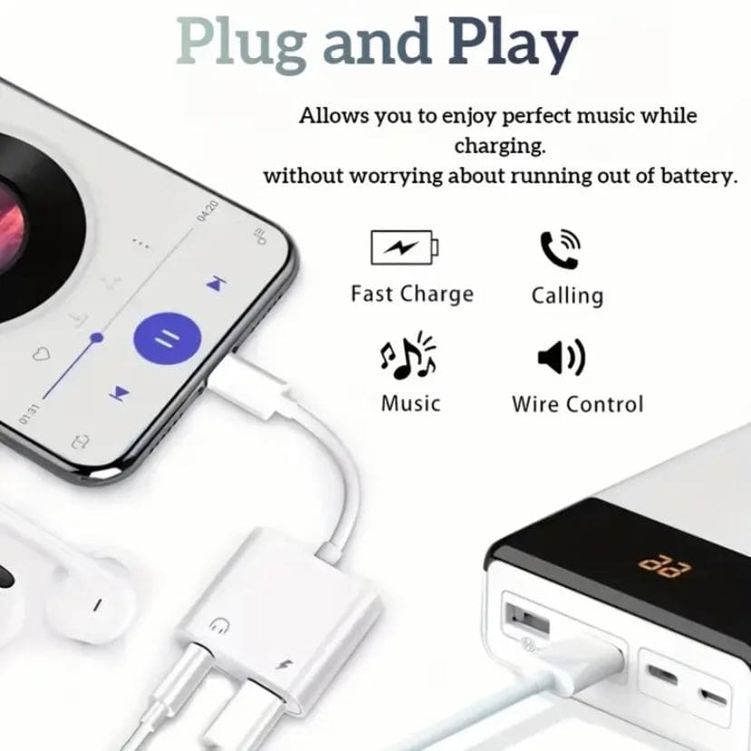 Lightning Audio & Charge Adapter (MH030)