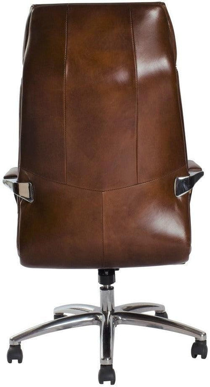 Lincoln Vintage Leather Office Chair - Vintage Cigar at online8 furniture store Auckland
