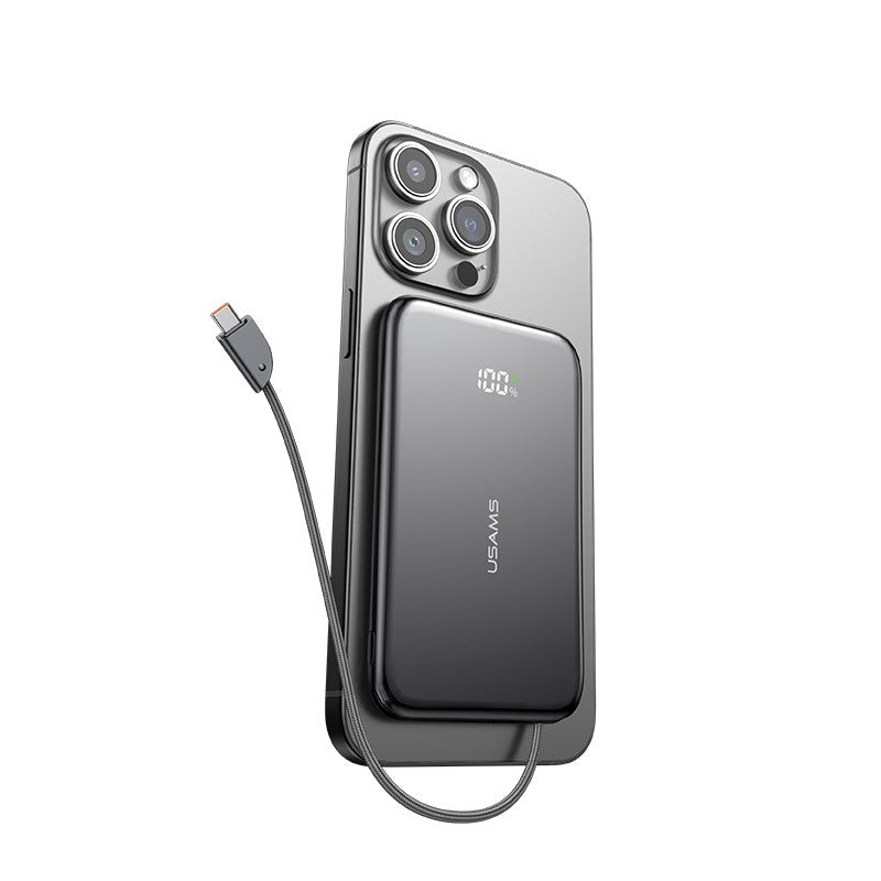 Ultra-Slim Power Bank 5000mAh – 20W Fast Charge with Digital Display