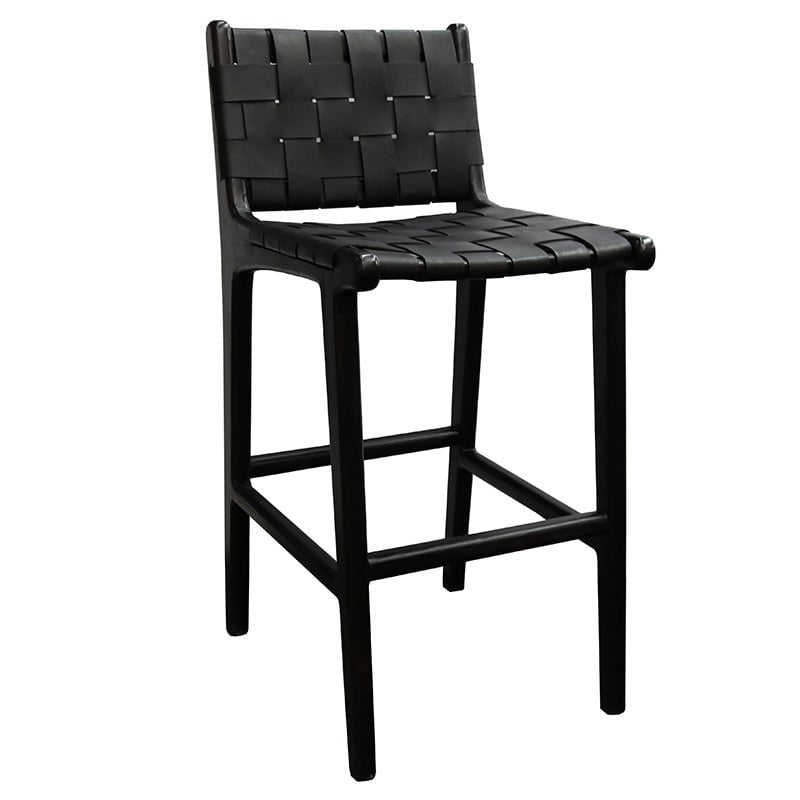 London Barstool - Teak Black at online8 furniture store Auckland